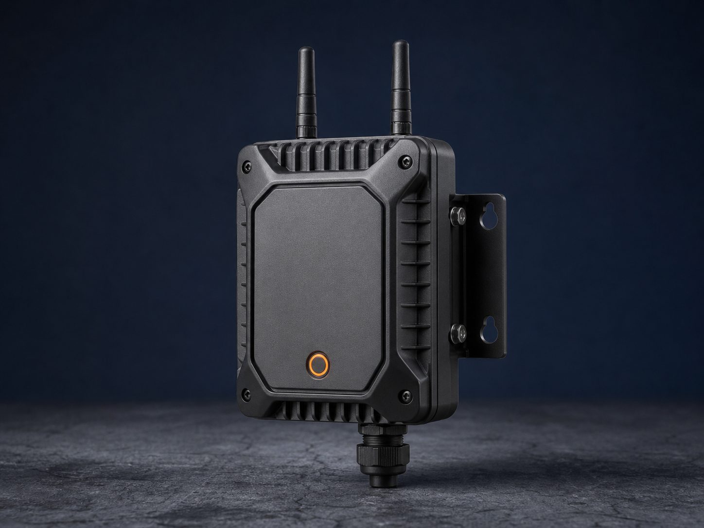 Wall-mounted local BLE alert gateway with antennas