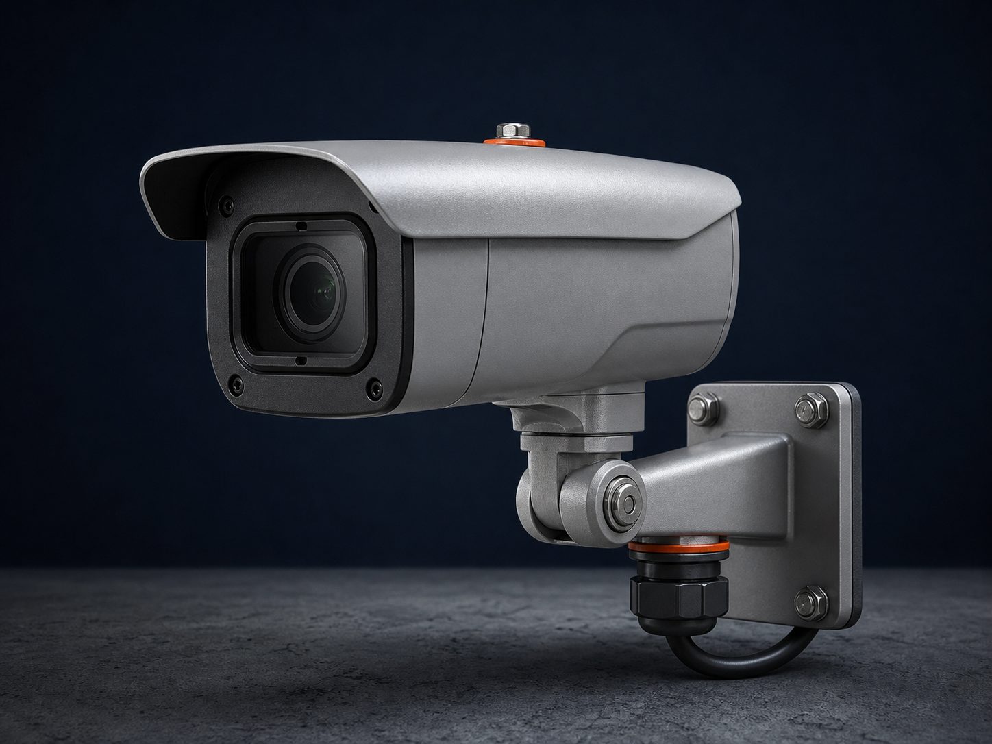 IP66 bullet safety camera on a wall mount